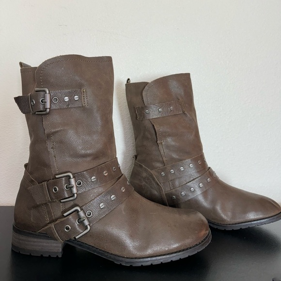 New! Retail $150 DV Dolce Vita Brown Moto Boots Size 8.5 - Picture 1 of 10